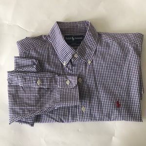 purple checked "Blake" Ralph Lauren button down